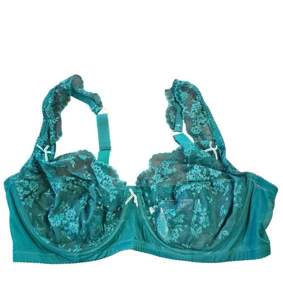 NWT Adore Me Emerald Green Lace and Underwire Bra size 44DD - Picture 11 of 11
